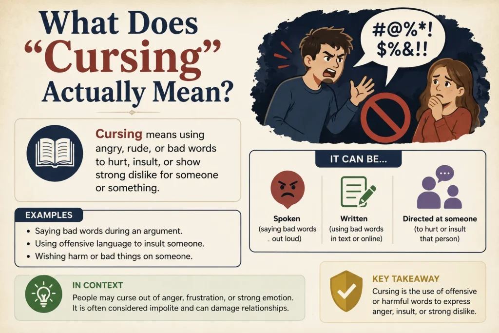 What Does "Cursing" Actually Mean?