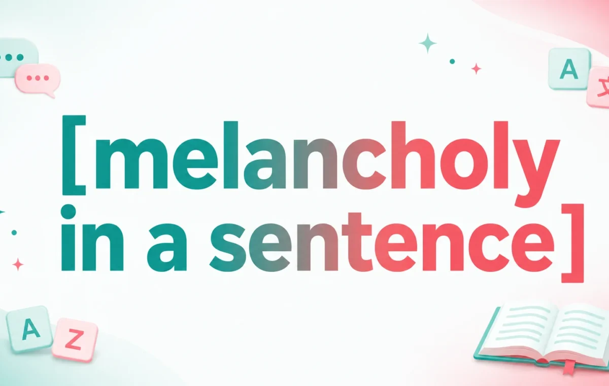 Best Melancholy in a Sentence: 75 Clear Example Sentences 2026
