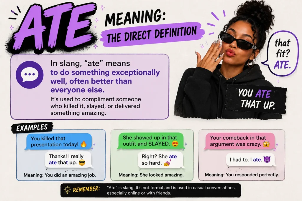 Ate Meaning: The Direct Definition