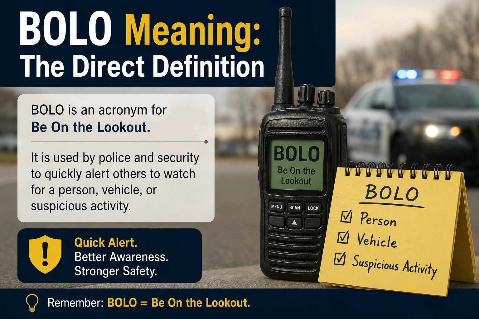 BOLO Meaning: The Direct Definition