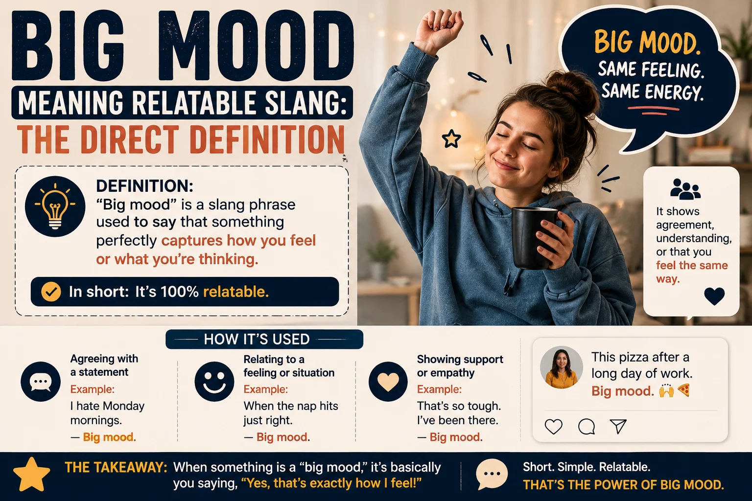 Big Mood Meaning Relatable Slang: The Direct Definition
