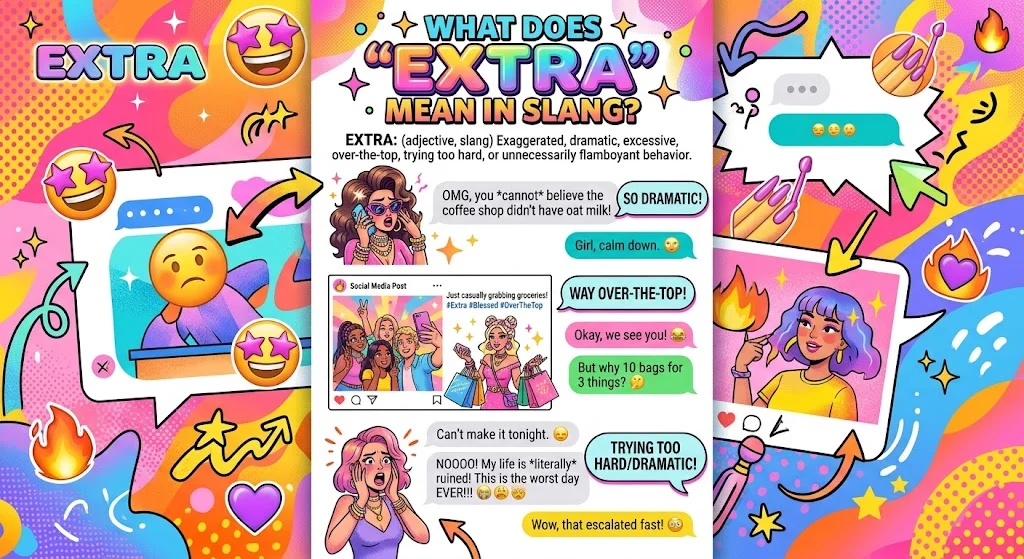 EXTRA Meaning in Texting and Social Media 