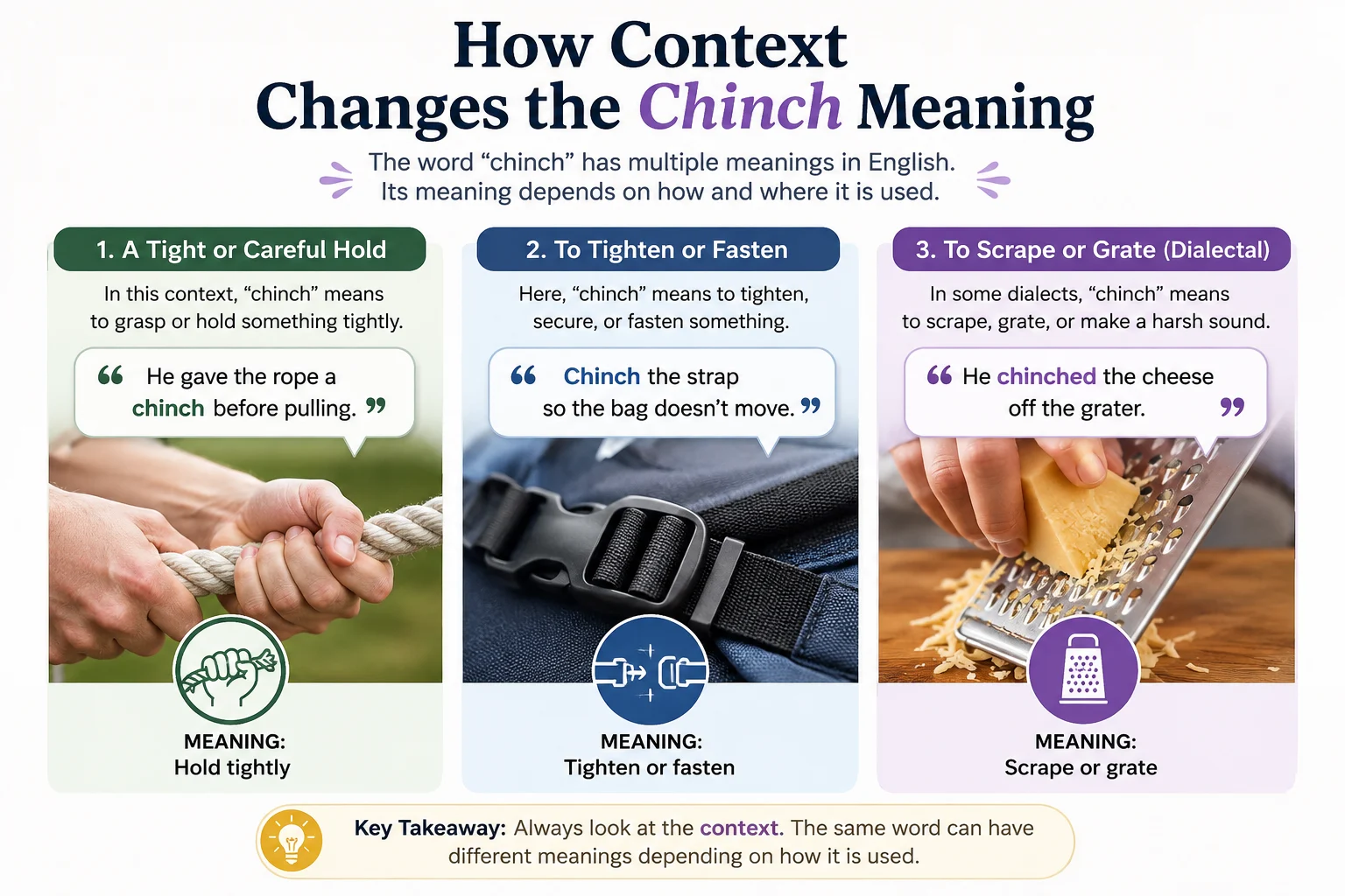 How Context Changes the Chinch Meaning