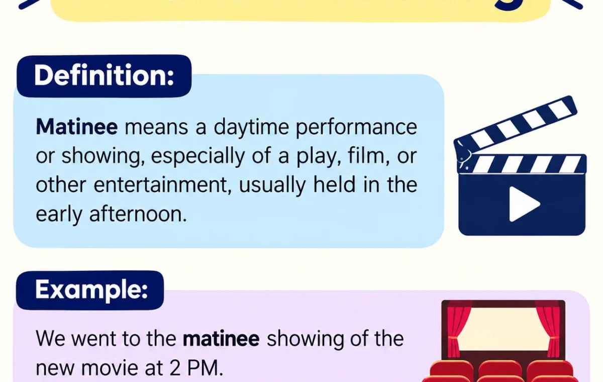 Matinee Meaning: Definition, Examples & Usage is the best in 2026
