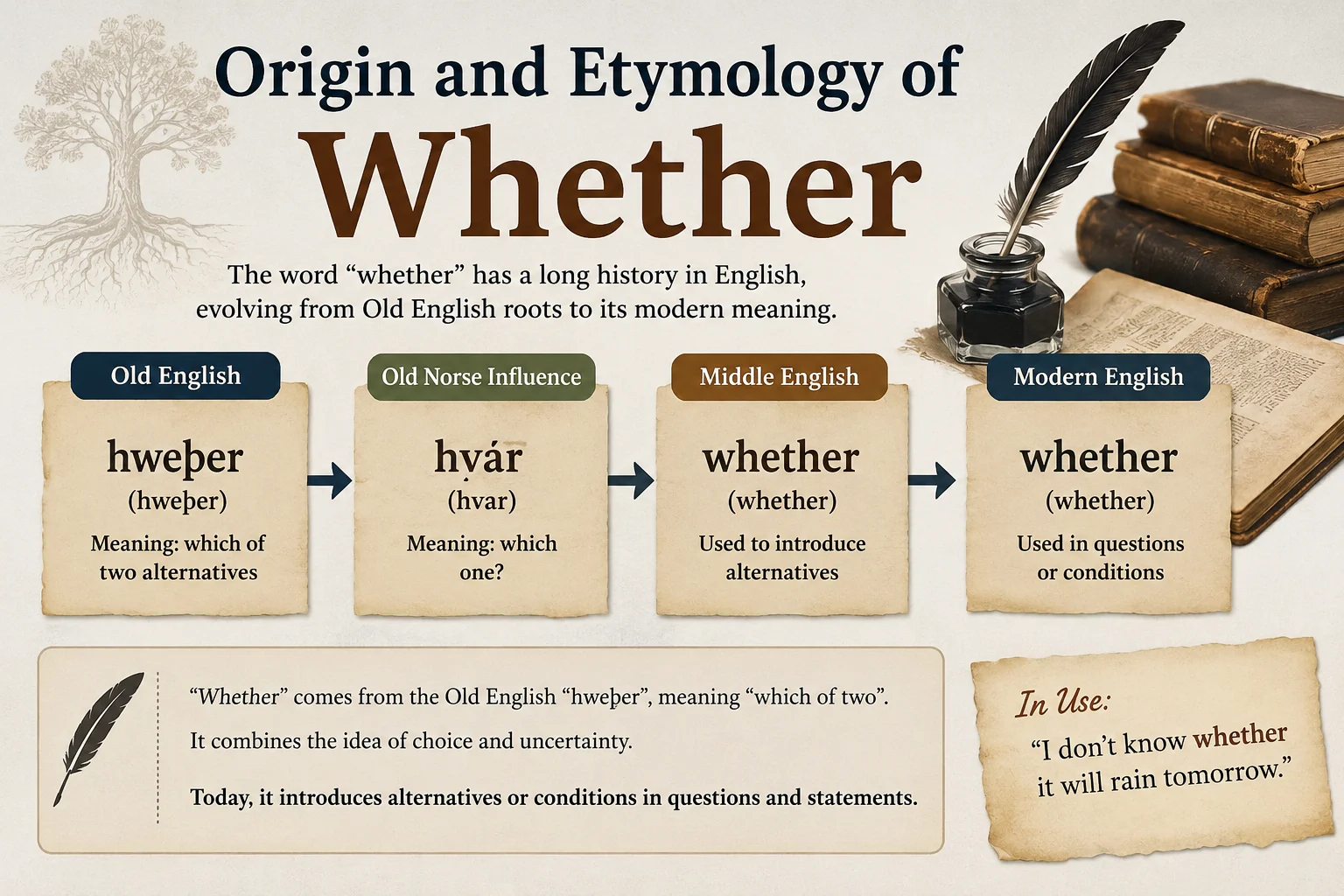 Origin and Etymology of Whether