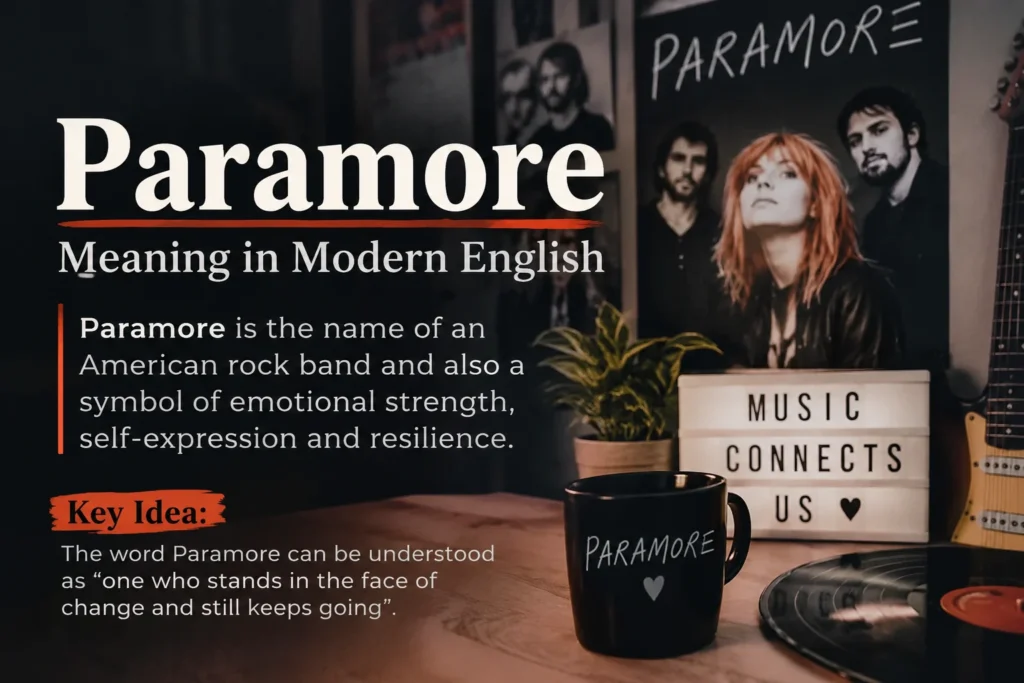 Paramore Meaning in Modern English