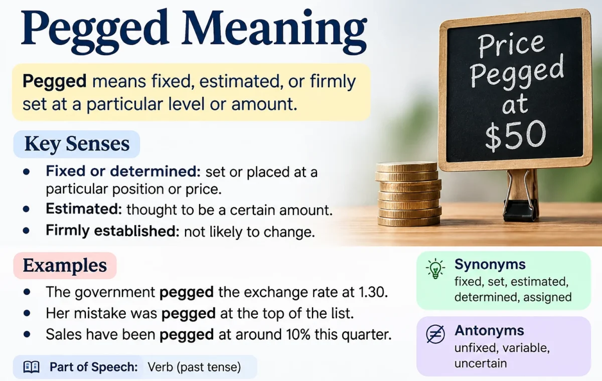 Pegged Meaning: What Does “Pegged” Mean? IS the best in 2026.