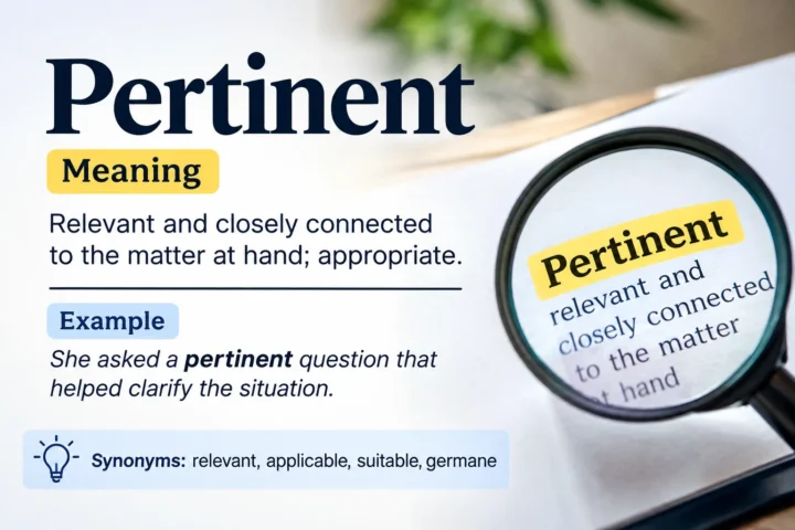 Pertinent Meaning: Definition, Usage, and Examples IS the best in 2026