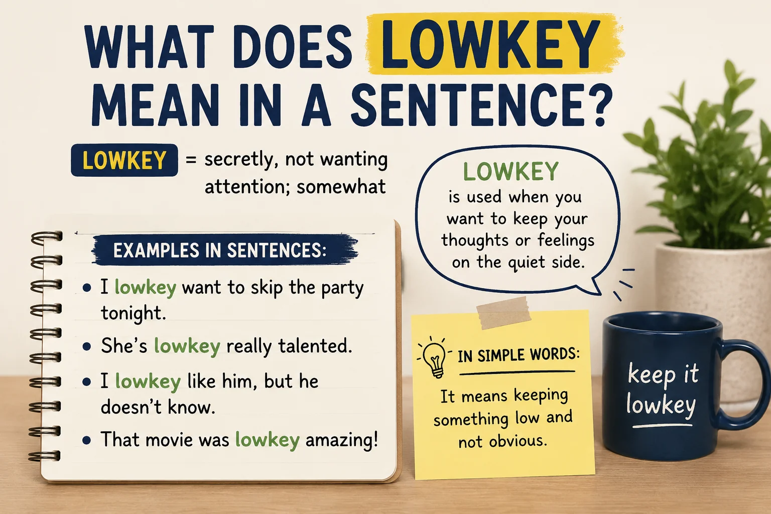 What Does Lowkey Mean in a Sentence?