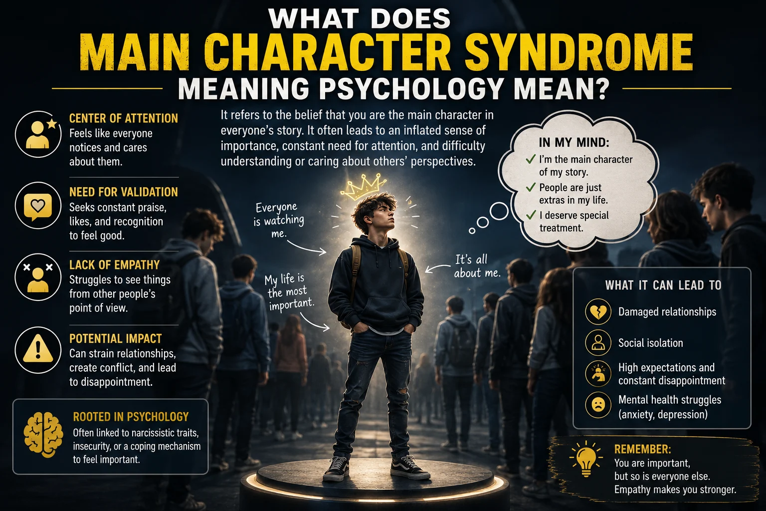 What Does Main Character Syndrome Meaning Psychology Mean?