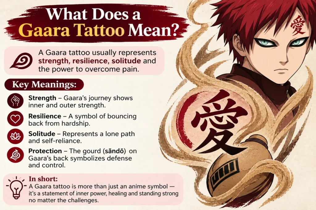 What Does a Gaara Tattoo Mean