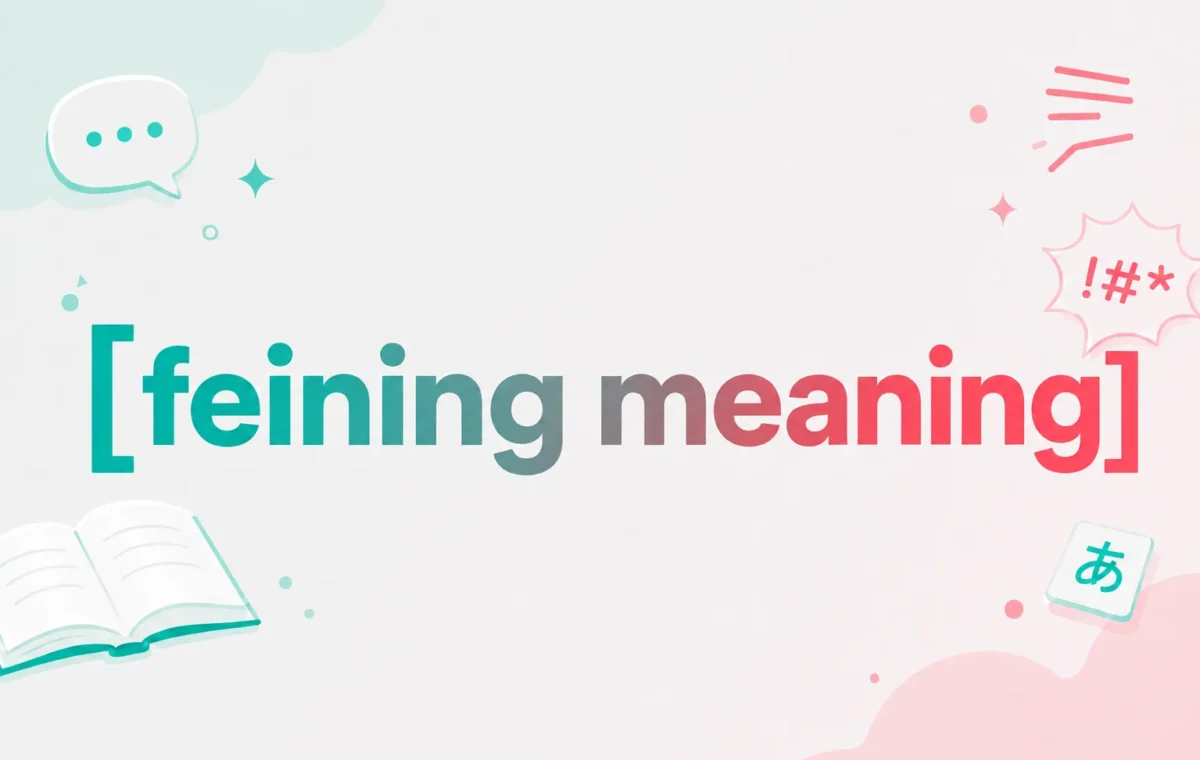 Feining Meaning: The Ultimate, Easy Explanation (2026)