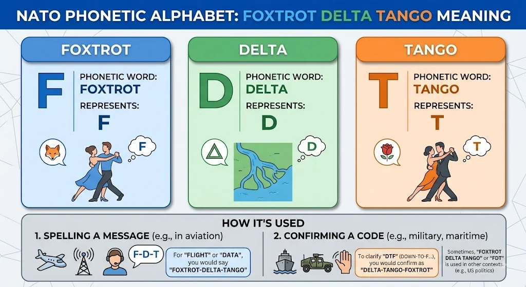 Foxtrot Delta Tango Meaning is the best in 2026