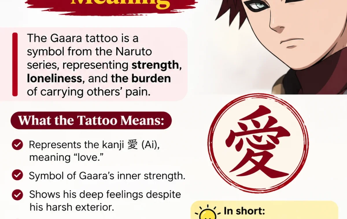 Gaara Tattoo Meaning: Symbolism, Character Meaning, and Why Fans Choose It  the best in 2026