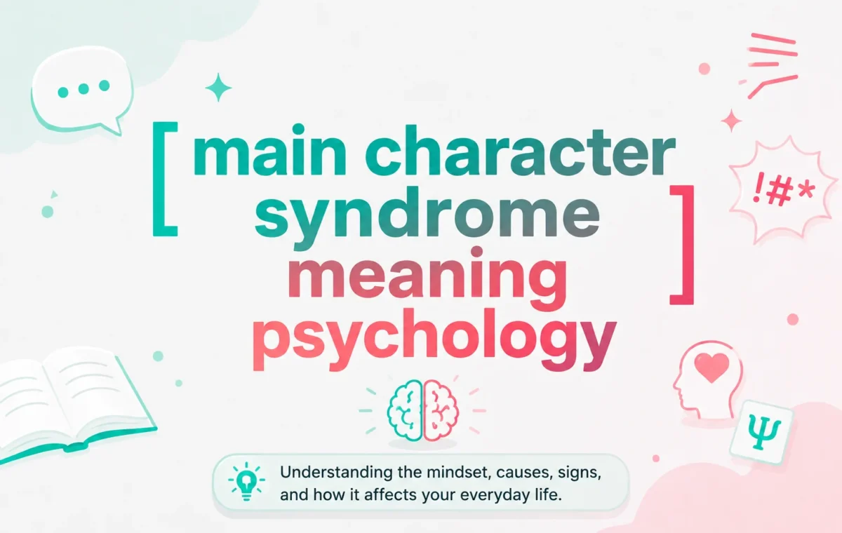 Powerful Main Character Syndrome Meaning Psychology: A Complete Guide (2026)