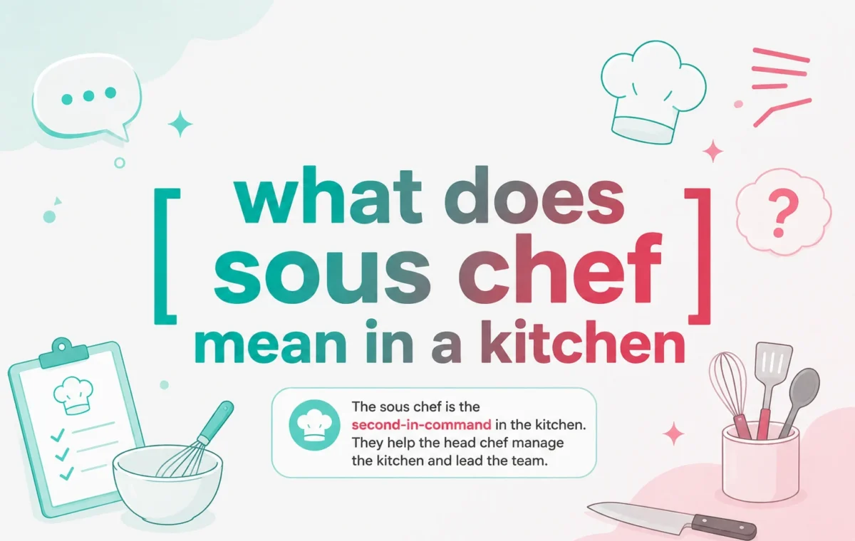What Does Sous Chef Mean in a Kitchen? A Masterful Leadership Role (2026)